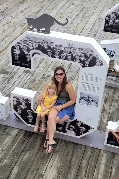 Outdoor exhibit at the Maritime Museum of the Atlantic on the Halifax Waterfront
