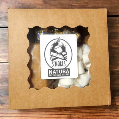 S’mores kit with graham crackers, marshmallows, and chocolate for campfires